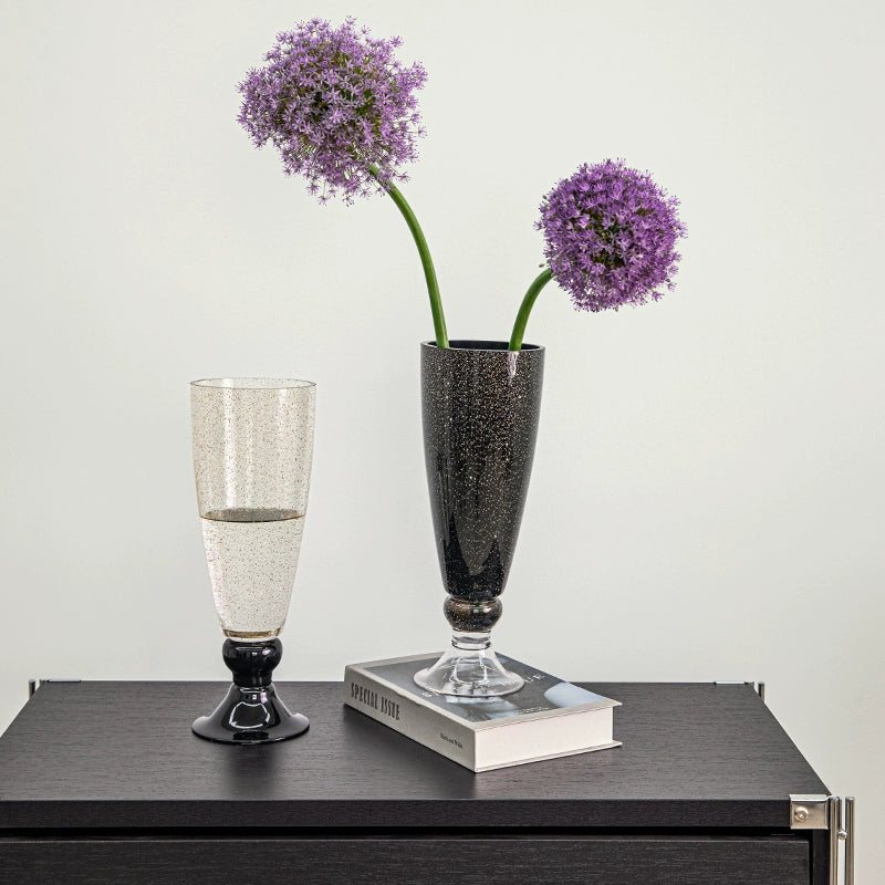 Handblown Gold - Speckled Glass Vases