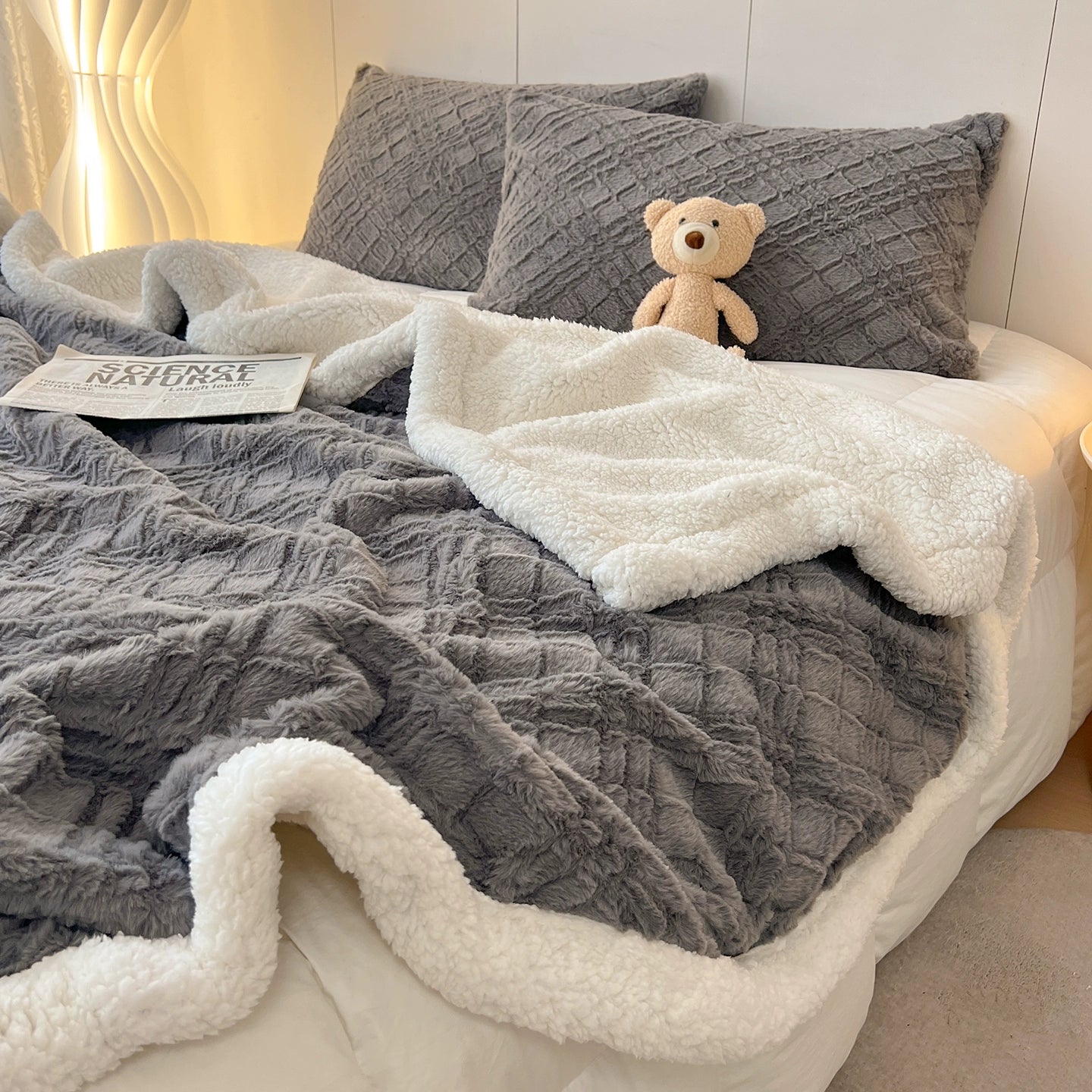 Cozy Double-Sided Fleece Blanket