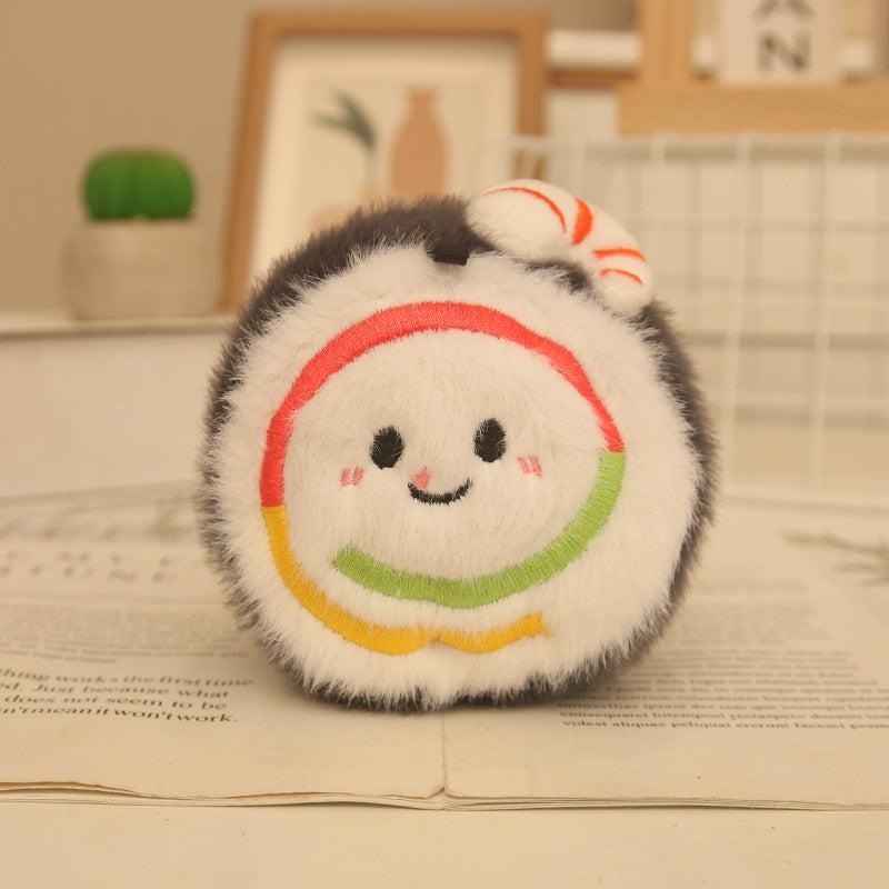 Mini Food Plush Bag Charm, 10 cm Cute Dessert and Snack Keychain for Backpacks, Handbags and Playful Gifts