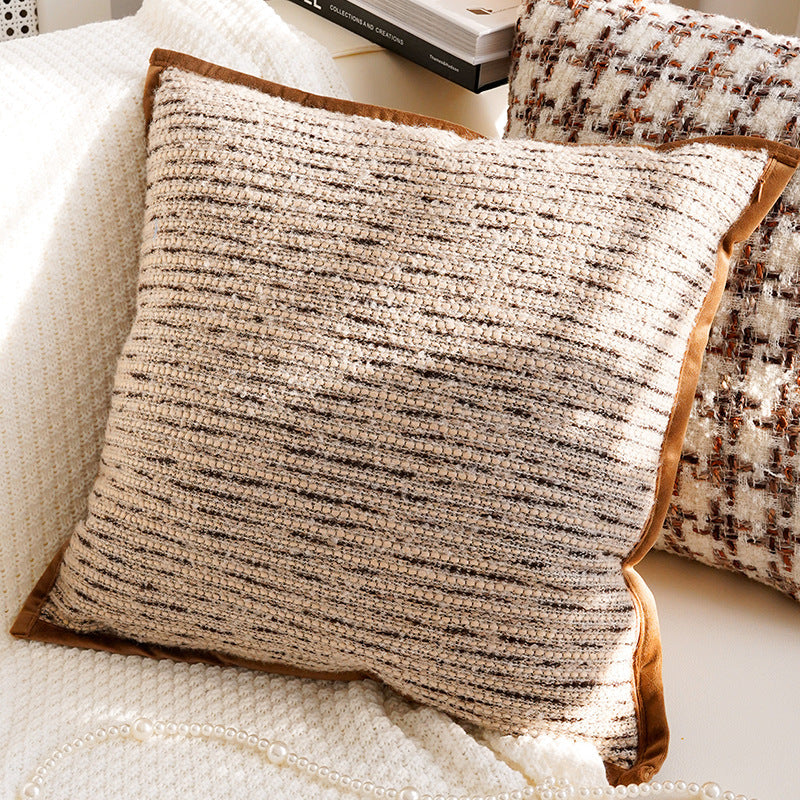 Warm Neutral Textured Pillow Covers, Dandelion, Moroccan Floral and Tufted Designs for Cozy Sofas and Bedrooms