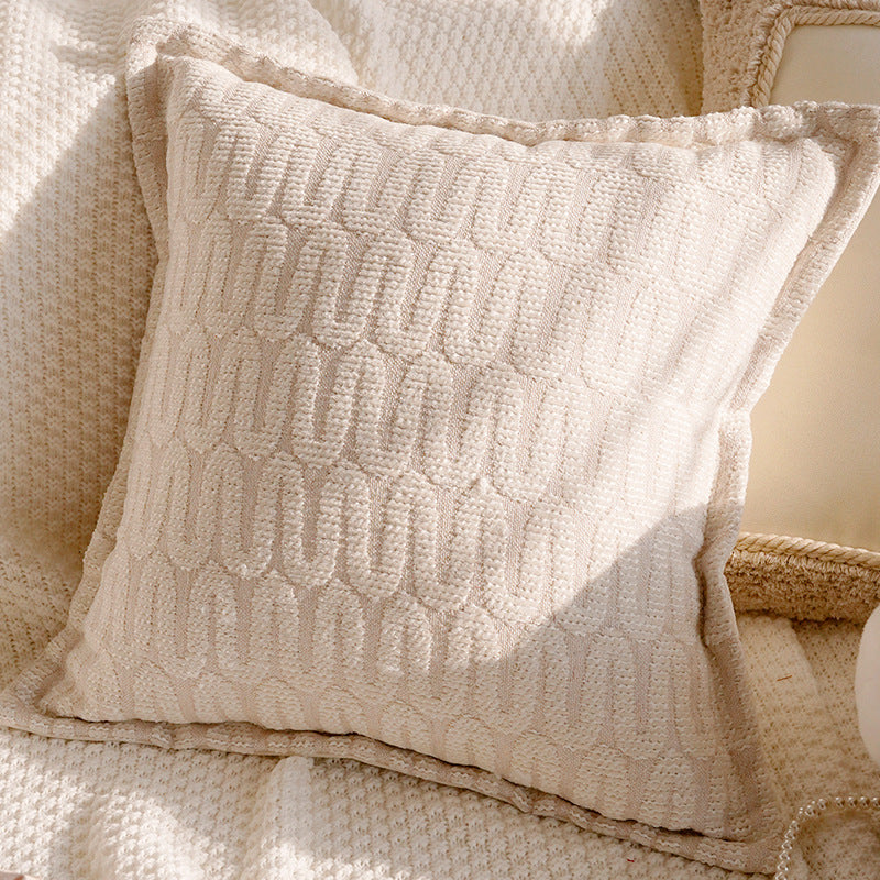 Cream and Cocoa Textured Pillow Covers, Floral, Tassel and Geometric Designs for Cozy Living Rooms and Bedrooms