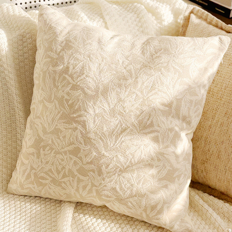 Warm Neutral Decorative Pillow Covers, Leaf, Butterfly and Textured Designs for Cozy Sofas, Bedrooms and Reading Corners