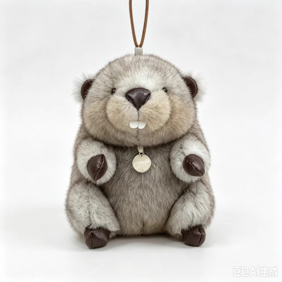Marmot Plush Toy, 16–28 cm Stuffed Woodland Animal in Brown, Gray, Khaki or Patterned Vest Styles for Cozy Gifts