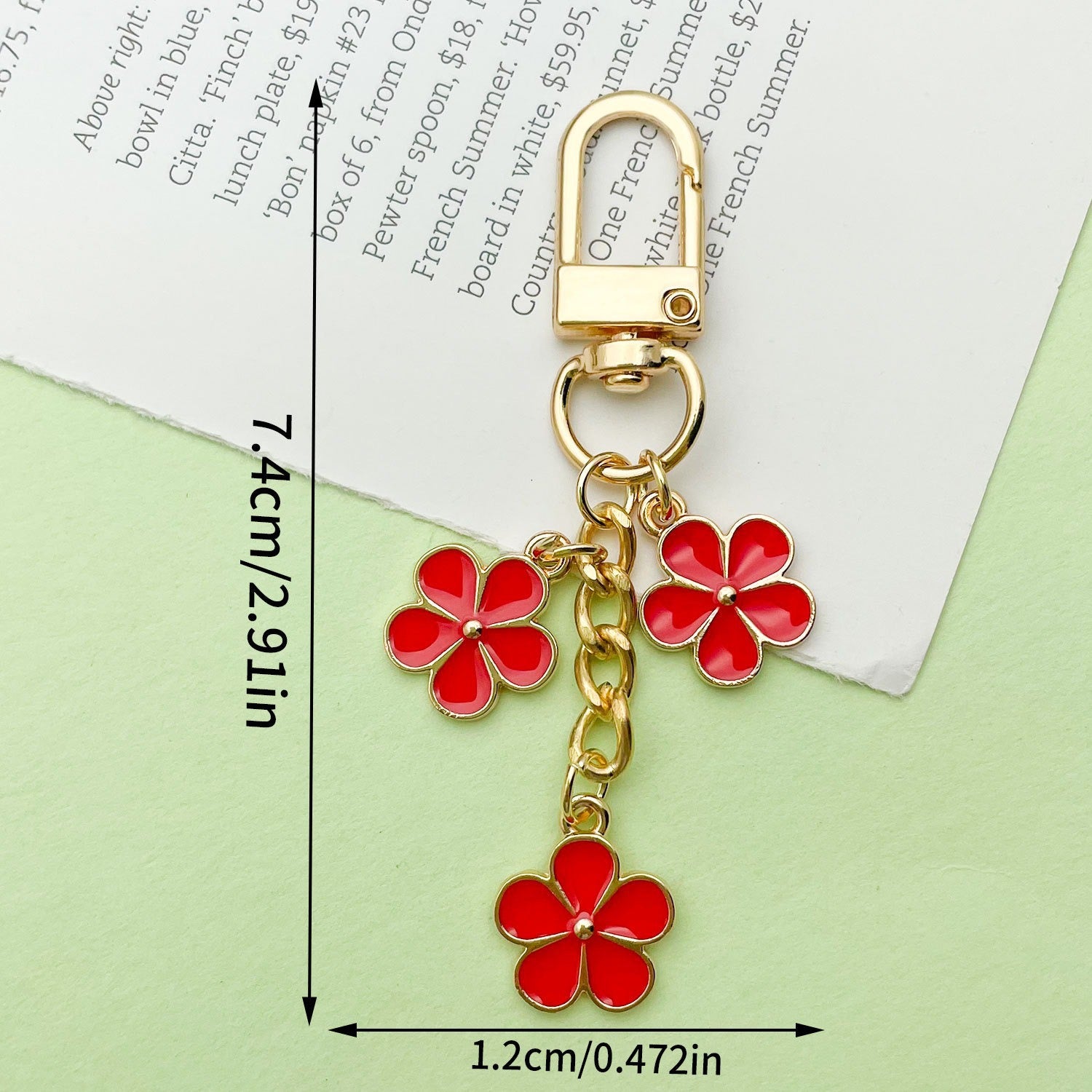 Handmade Enamel Flower Charmt