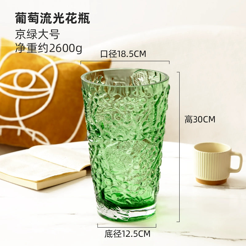 Glacier Jade Glass Vase