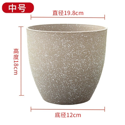 Horticultural flowers, green plant pots, frosted imitation stone flower pots, European resin flower pots, thickened, durable, environmentally friendly plastic flower pots