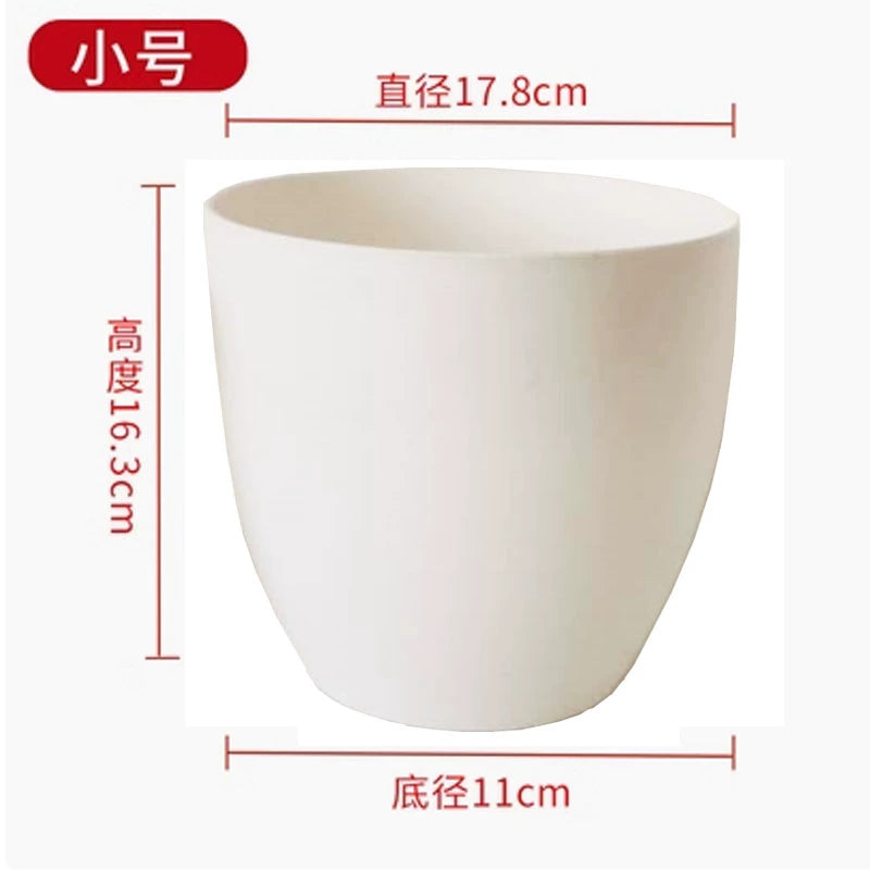 Horticultural flowers, green plant pots, frosted imitation stone flower pots, European resin flower pots, thickened, durable, environmentally friendly plastic flower pots