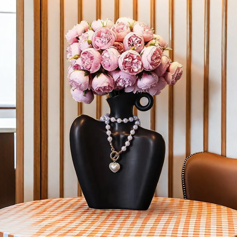 New ceramic vase for niche art flower arrangements
