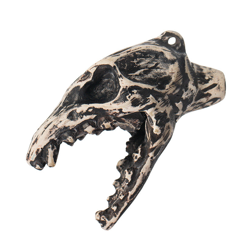 Aztec Death Whistle (Multiple Styles) – Handmade Clay Skull Ghost Whistle with Loud Penetrating Sound