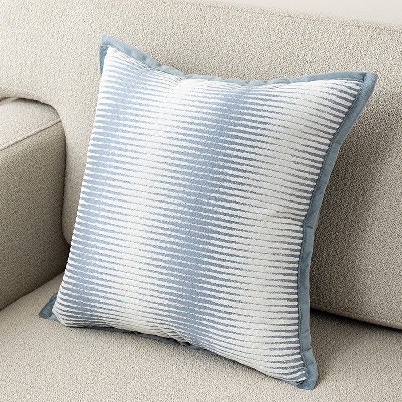 Textured Floral Pillow Cover in Four Designs, Decorative Cushion Case in Coffee, Gray, Blue and Cream for Cozy Sofas and Bedrooms