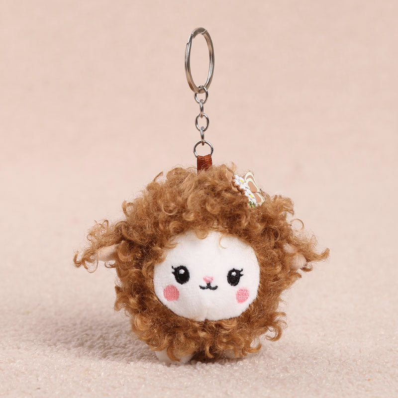 Little Lamb Plush Toys and Bag Charms, 8–25 cm Curly Sheep in Soft Colors and Playful Outfits for Cozy Rooms and Thoughtful Gifts