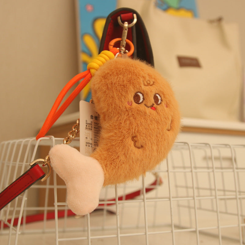 Mini Food Plush Bag Charm, 10 cm Cute Dessert and Snack Keychain for Backpacks, Handbags and Playful Gifts