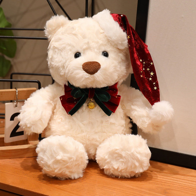 Christmas Teddy Bear Plush Toy, Festive Holiday Stuffed Bear in 18, 23 or 26 cm for Cozy Rooms and Thoughtful Gifts