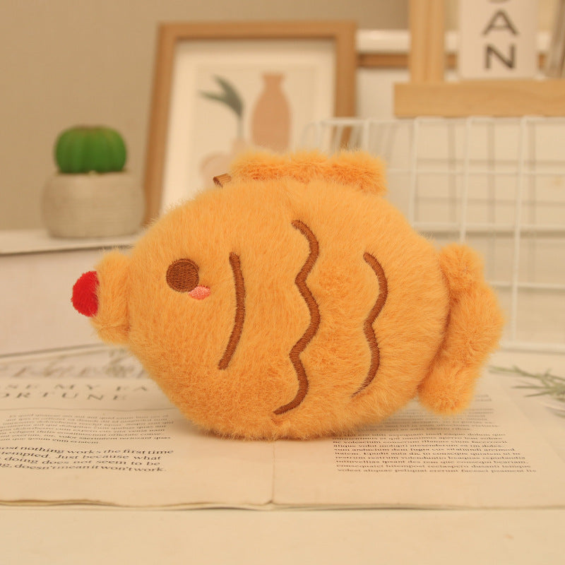 Mini Food Plush Bag Charm, 10 cm Cute Dessert and Snack Keychain for Backpacks, Handbags and Playful Gifts