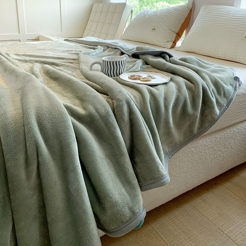 Handmade thickened milk velvet air conditioning blanket