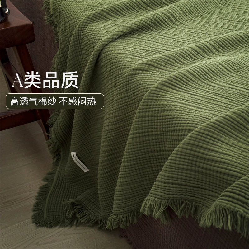 Cotton Soft Throw Blanket for Couch & Bed
