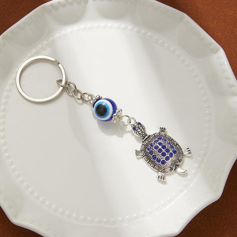 Evil Eye Keychain - Protection Lucky Charm | Boho Crystal Bag & Car Key Accessory
