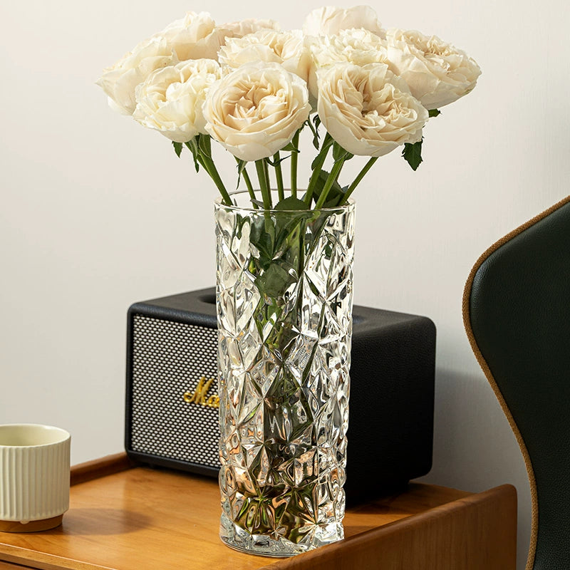 Hand - Blown Thickened Glass Vase for Multi - Scenes
