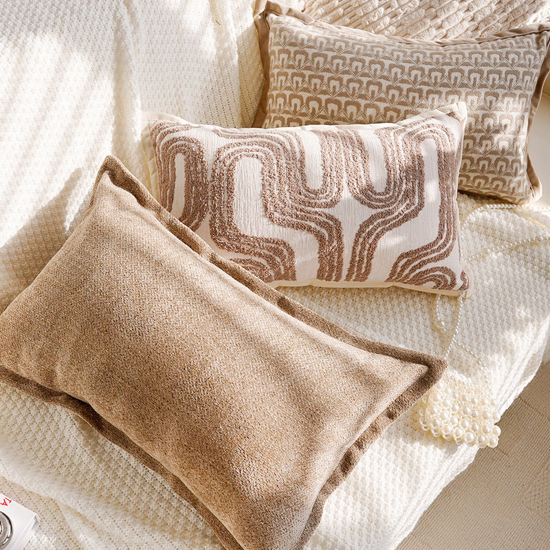 Warm Neutral Textured Pillow Covers, Dandelion, Moroccan Floral and Tufted Designs for Cozy Sofas and Bedrooms