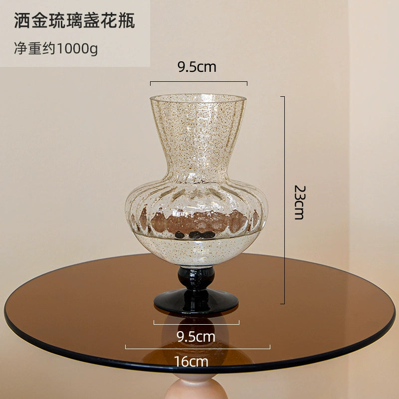 Handblown Gold - Speckled Glass Vases