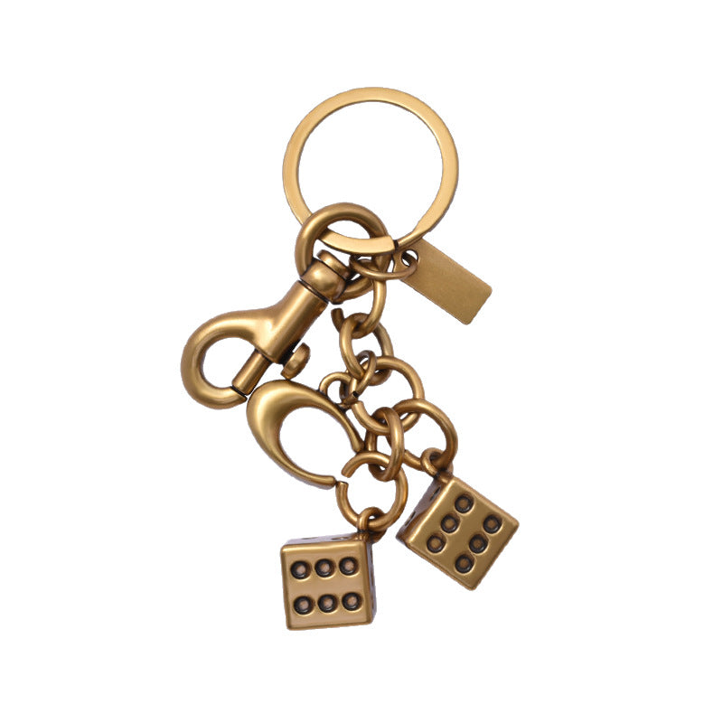Dice Keychain Memorial Charm | Lucky Symbol Keepsake for Precious Memories