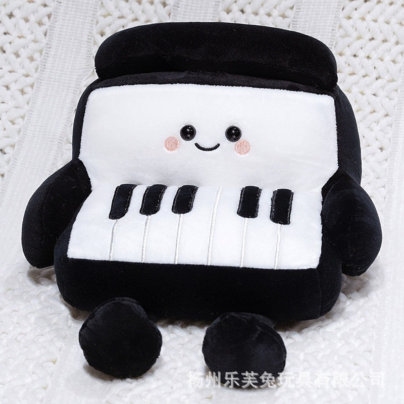 Mini Musical Instrument Plush Toys and Bag Charms, Soft Guitar, Piano, Guzheng and More for Music Lovers, 10–30 cm