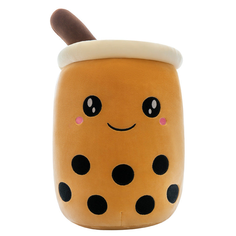 Bubble Tea and Dessert Cup Plush Toy, 20–30 cm Smiling Boba Drink in Colorful Styles for Cozy Rooms and Thoughtful Gifts