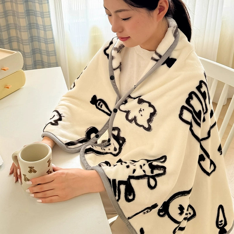 German Precision Skin - Friendly Office Nap Air - Conditioned Shawl Blanket