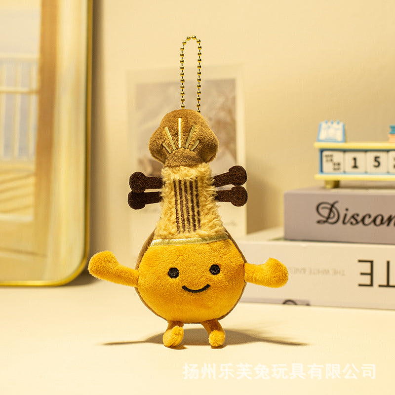 Mini Musical Instrument Plush Toys and Bag Charms, Soft Guitar, Piano, Guzheng and More for Music Lovers, 10–30 cm