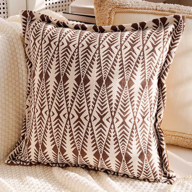 Cream and Cocoa Textured Pillow Covers, Floral, Tassel and Geometric Designs for Cozy Living Rooms and Bedrooms