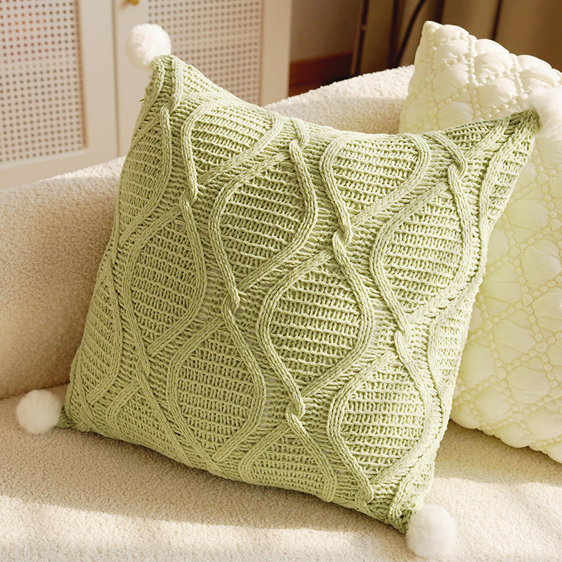 Green & Cream Decorative Pillow Covers, Botanical, Equestrian and Textured Designs for Sofas and Cozy Bedrooms