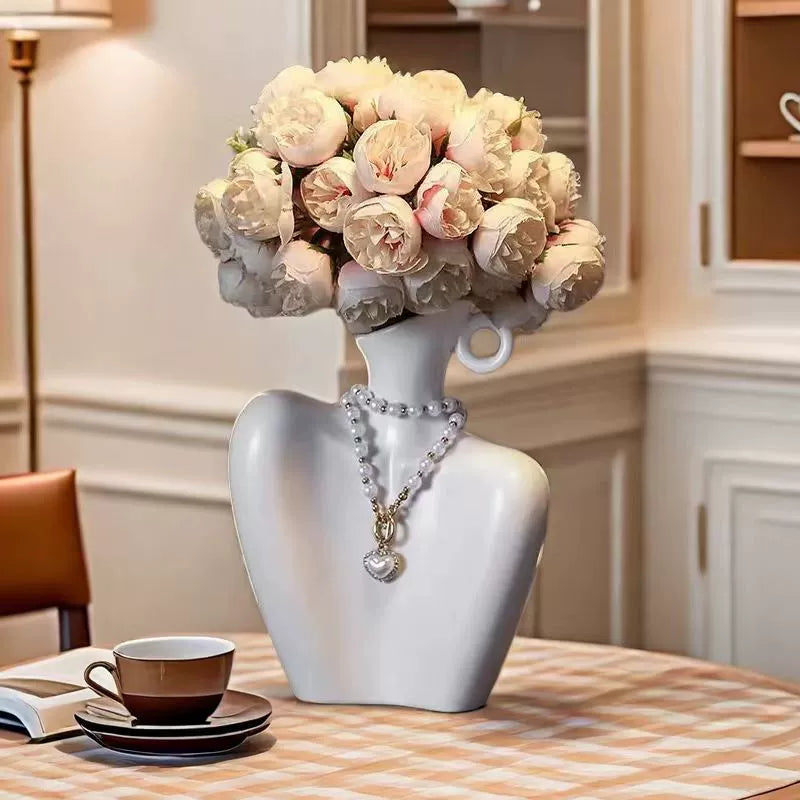 New ceramic vase for niche art flower arrangements