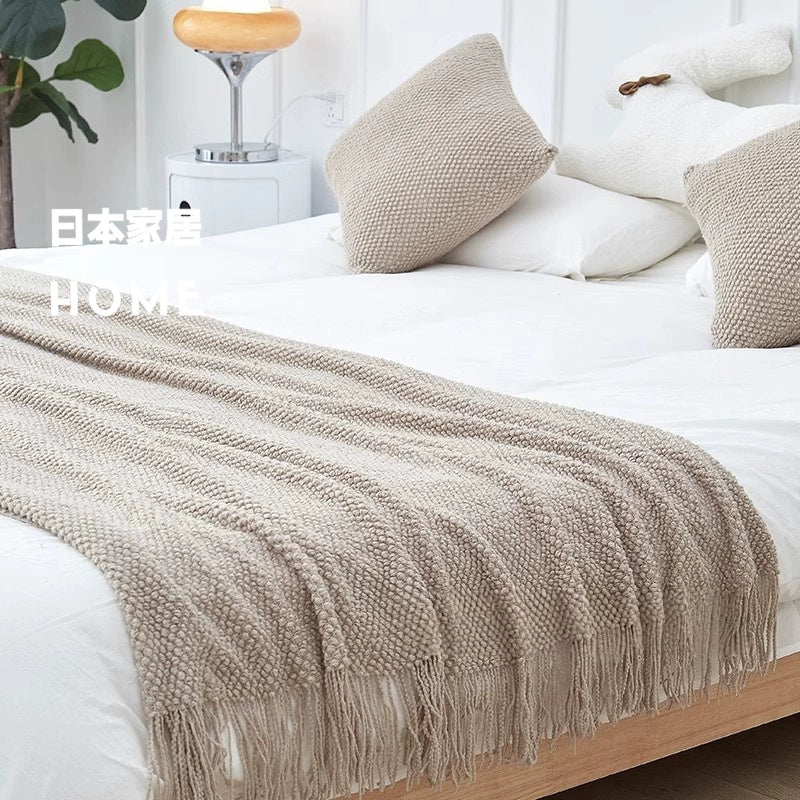 Warm Japanese - style Knitted Blanket