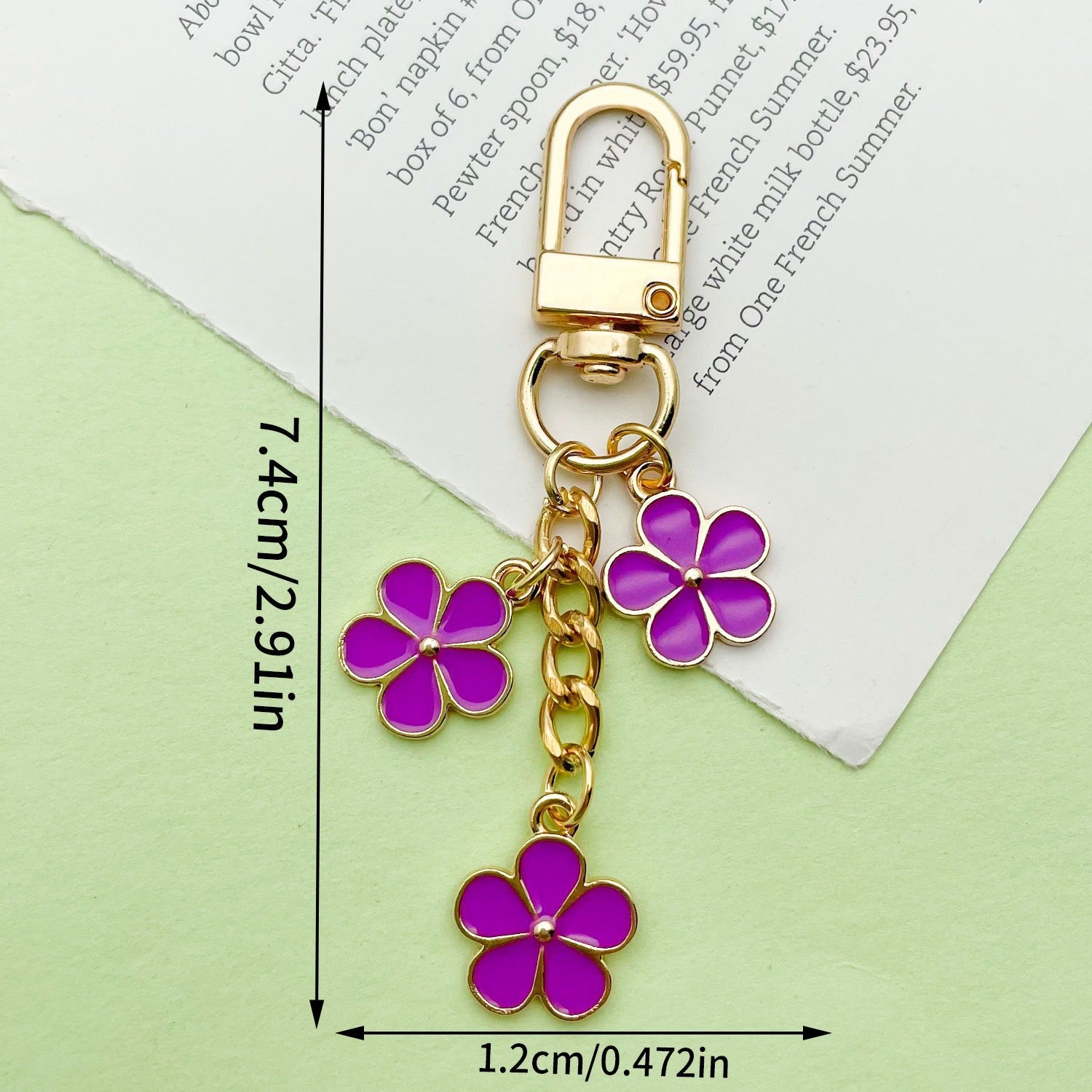 Handmade Enamel Flower Charmt