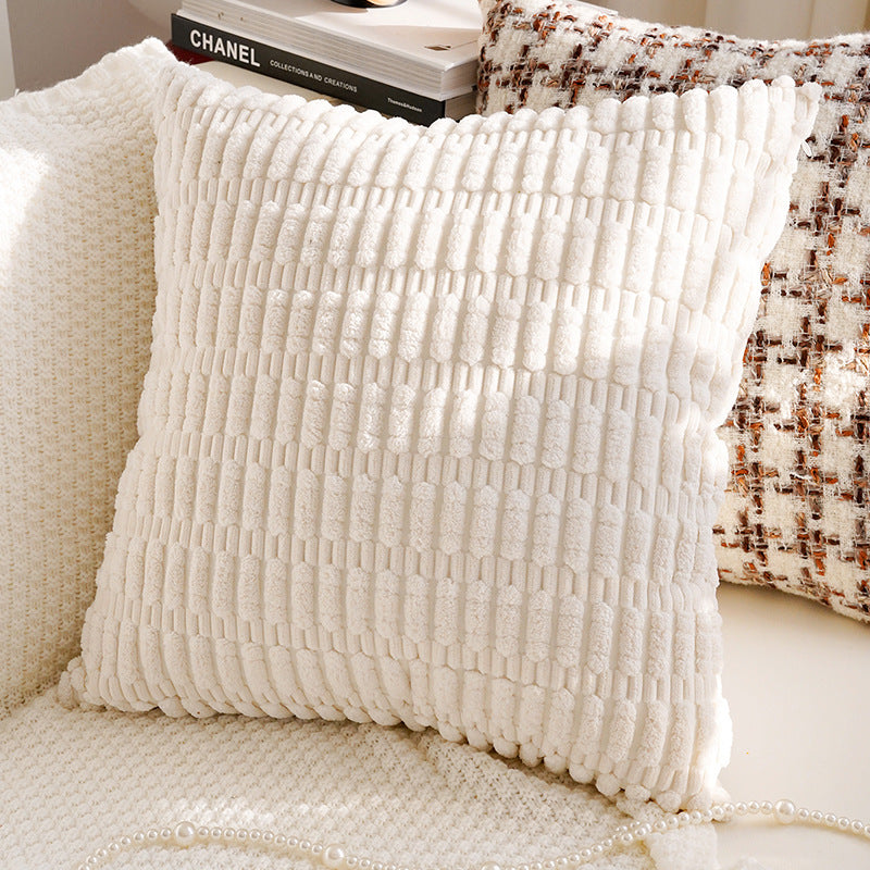 Vintage Cream and Brown Pillow Covers, Rose, Tufted and Geometric Designs for Sofas and Cozy Bedrooms