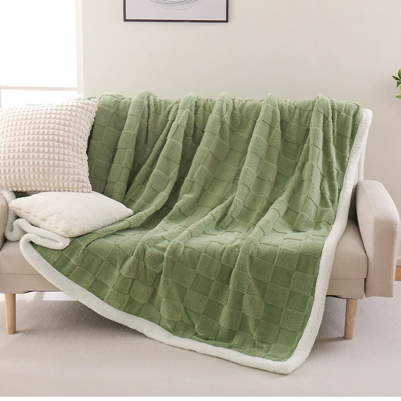 "Tafurong Lamb Fleece Blanket, Double - Sided Plush Ultra Warm Throw Blanket, Cozy Thermal Locking Bed Blanket for Couch Bed Travel, Premium Durable High - Quality Blanket"