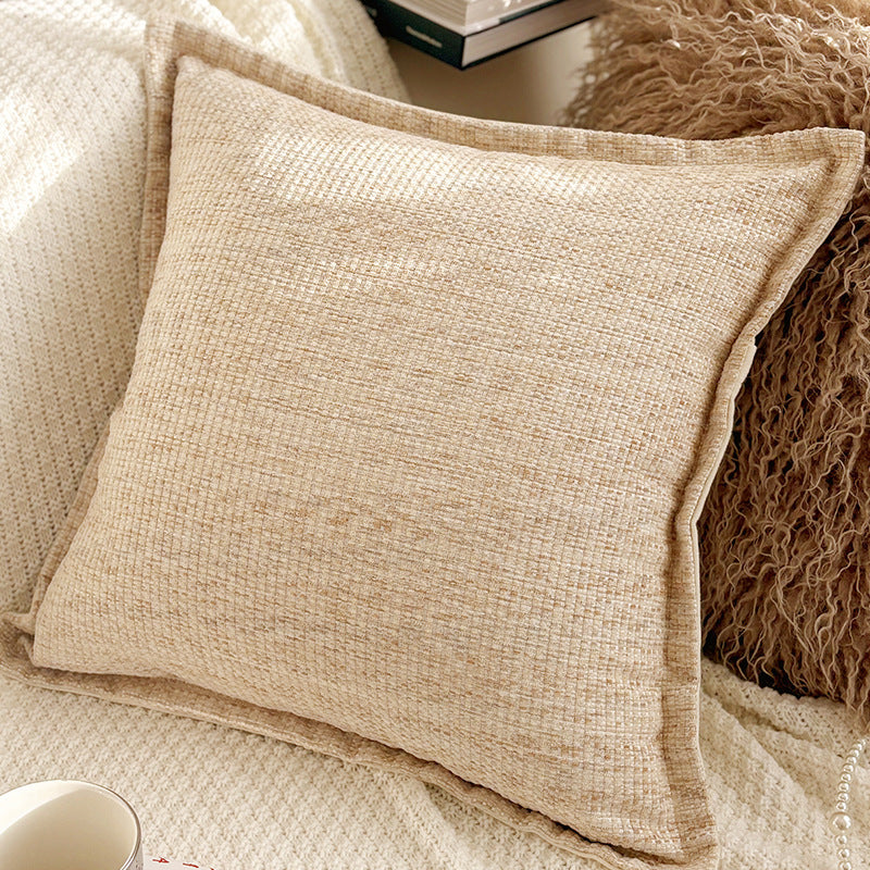 Brown Leaf and Butterfly Pillow Covers, Warm Neutral Textured Designs for Cozy Sofas and Bedrooms