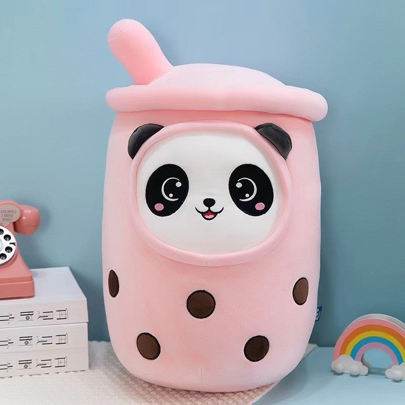 Bubble Tea and Dessert Cup Plush Toy, 20–30 cm Smiling Boba Drink in Colorful Styles for Cozy Rooms and Thoughtful Gifts