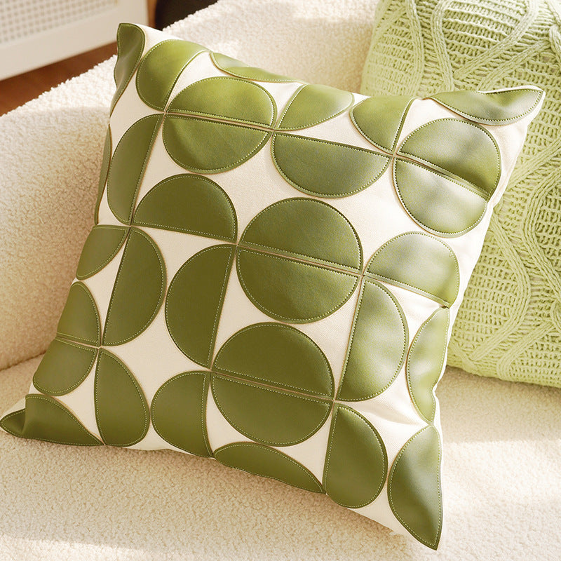 Green & Cream Decorative Pillow Covers, Botanical, Equestrian and Textured Designs for Sofas and Cozy Bedrooms