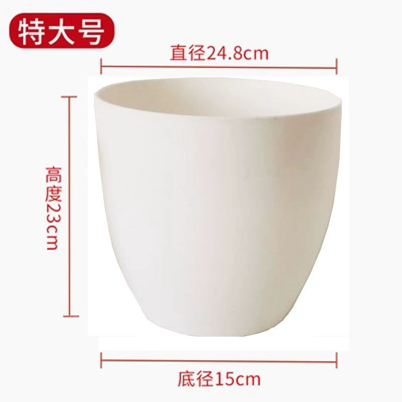 Horticultural flowers, green plant pots, frosted imitation stone flower pots, European resin flower pots, thickened, durable, environmentally friendly plastic flower pots