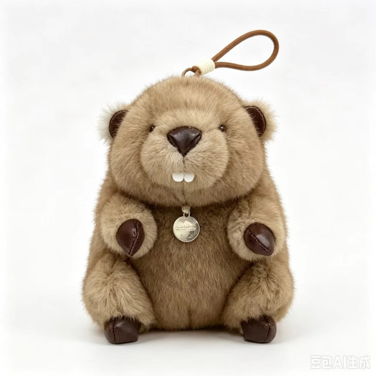 Marmot Plush Toy, 16–28 cm Stuffed Woodland Animal in Brown, Gray, Khaki or Patterned Vest Styles for Cozy Gifts