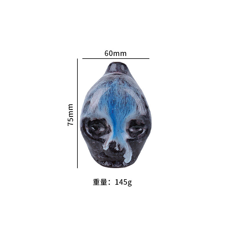 Aztec Death Whistle (Multiple Styles) – Handmade Clay Skull Ghost Whistle with Loud Penetrating Sound