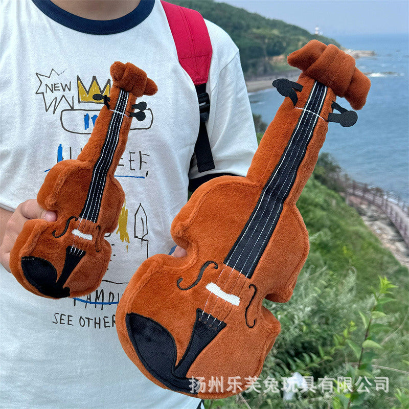 Mini Musical Instrument Plush Toys and Bag Charms, Soft Guitar, Piano, Guzheng and More for Music Lovers, 10–30 cm