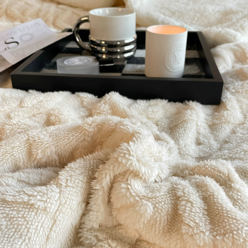 Double - Sided Handmade Warm Blanket