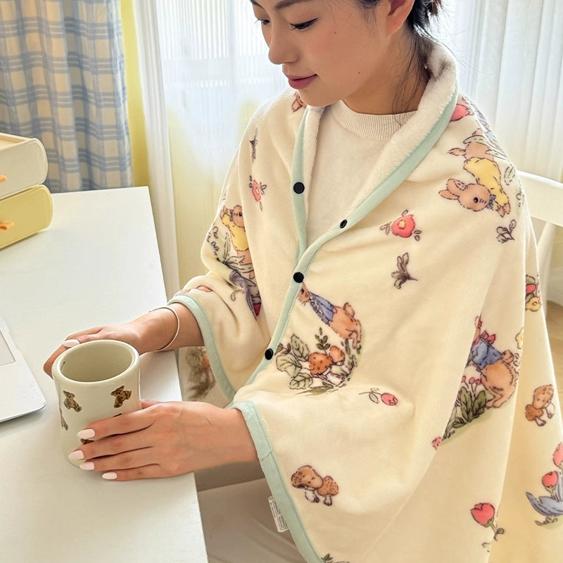 German Precision Skin - Friendly Office Nap Air - Conditioned Shawl Blanket