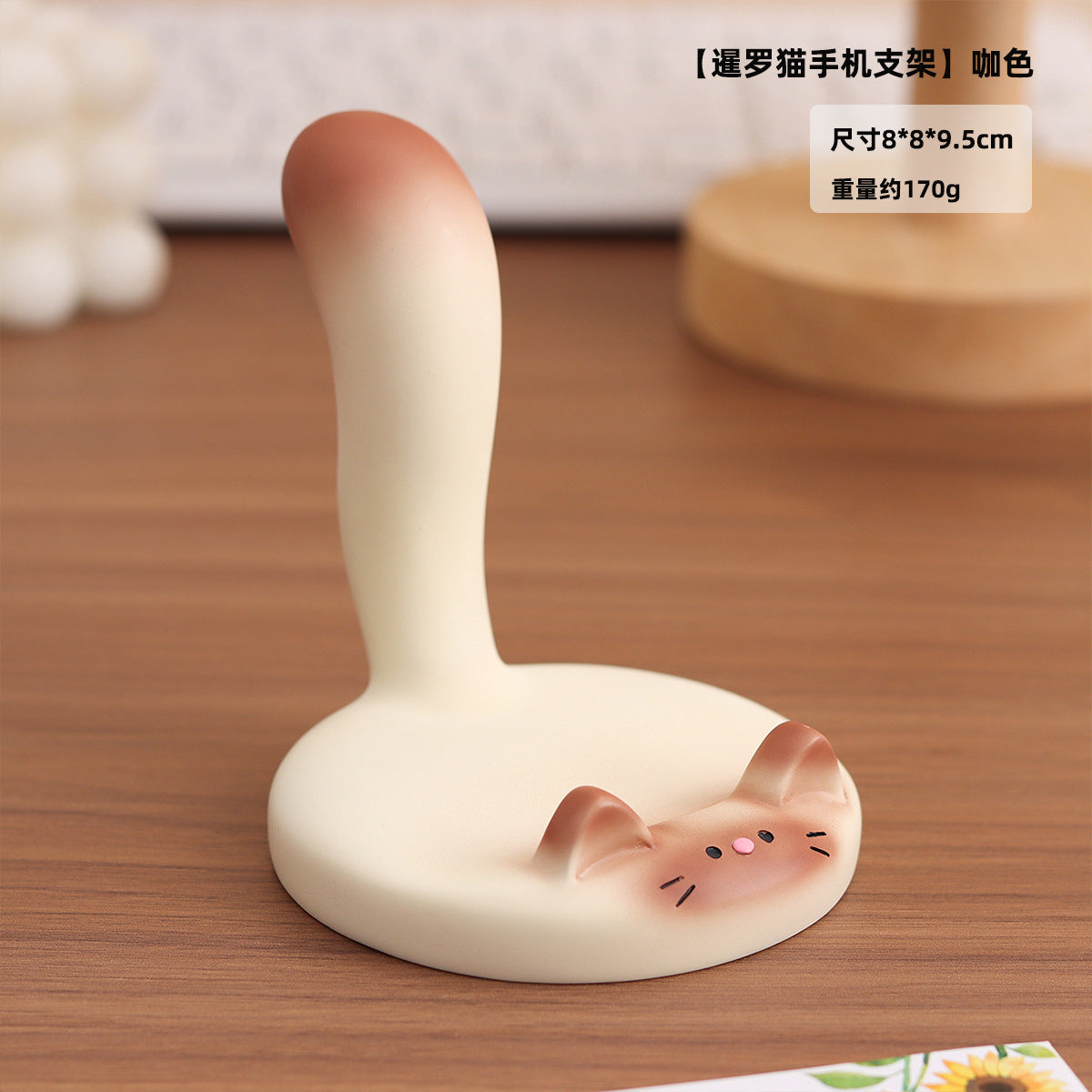 Whimsical Cat and Bunny Phone Stands, Decorative Desktop Holders for Workspaces and Thoughtful Gifts