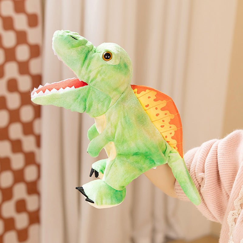 Dinosaur Hand Puppet Plush Toys, 20–30 cm Soft T Rex, Triceratops and Prehistoric Animal Styles for Pretend Play