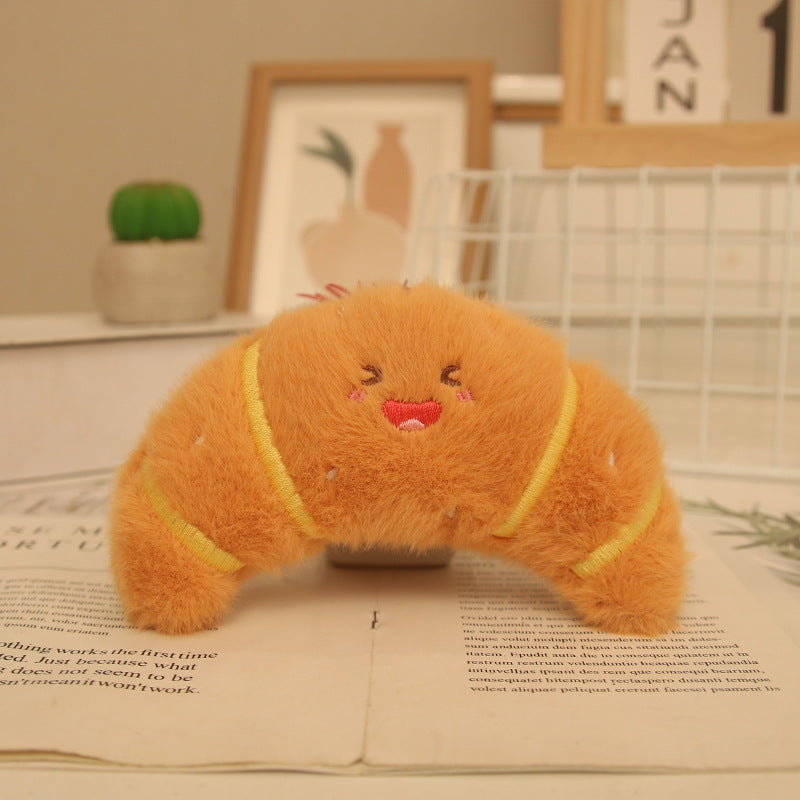Mini Food Plush Bag Charm, 10 cm Cute Dessert and Snack Keychain for Backpacks, Handbags and Playful Gifts