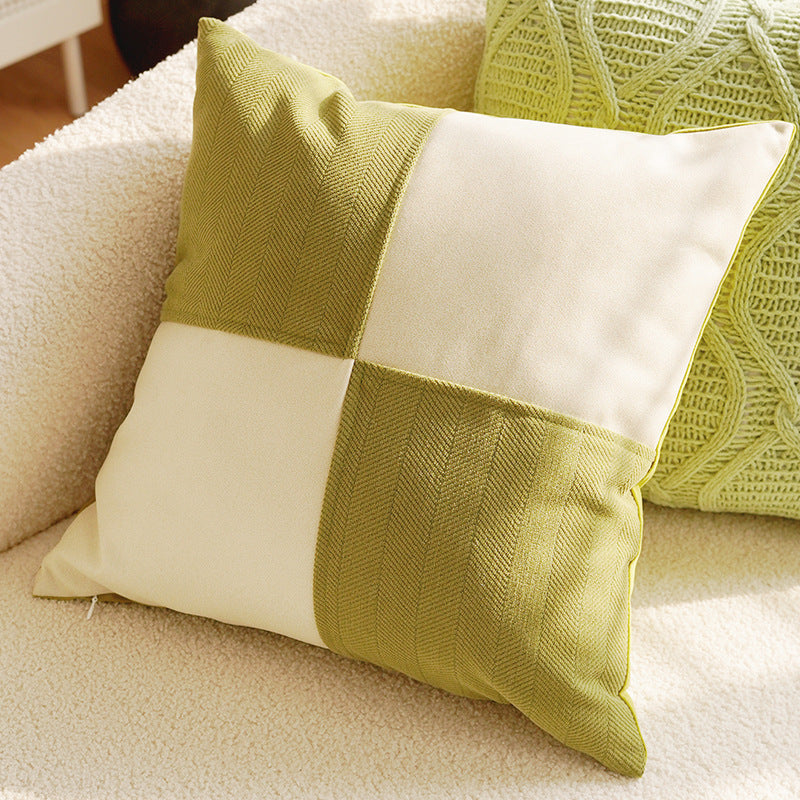 Green & Cream Decorative Pillow Covers, Botanical, Equestrian and Textured Designs for Sofas and Cozy Bedrooms