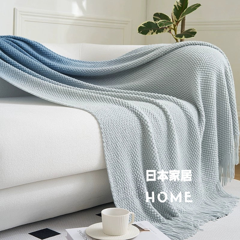 Warm Japanese - style Knitted Blanket